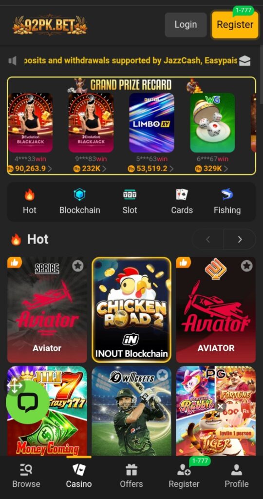 92PK Bet Game